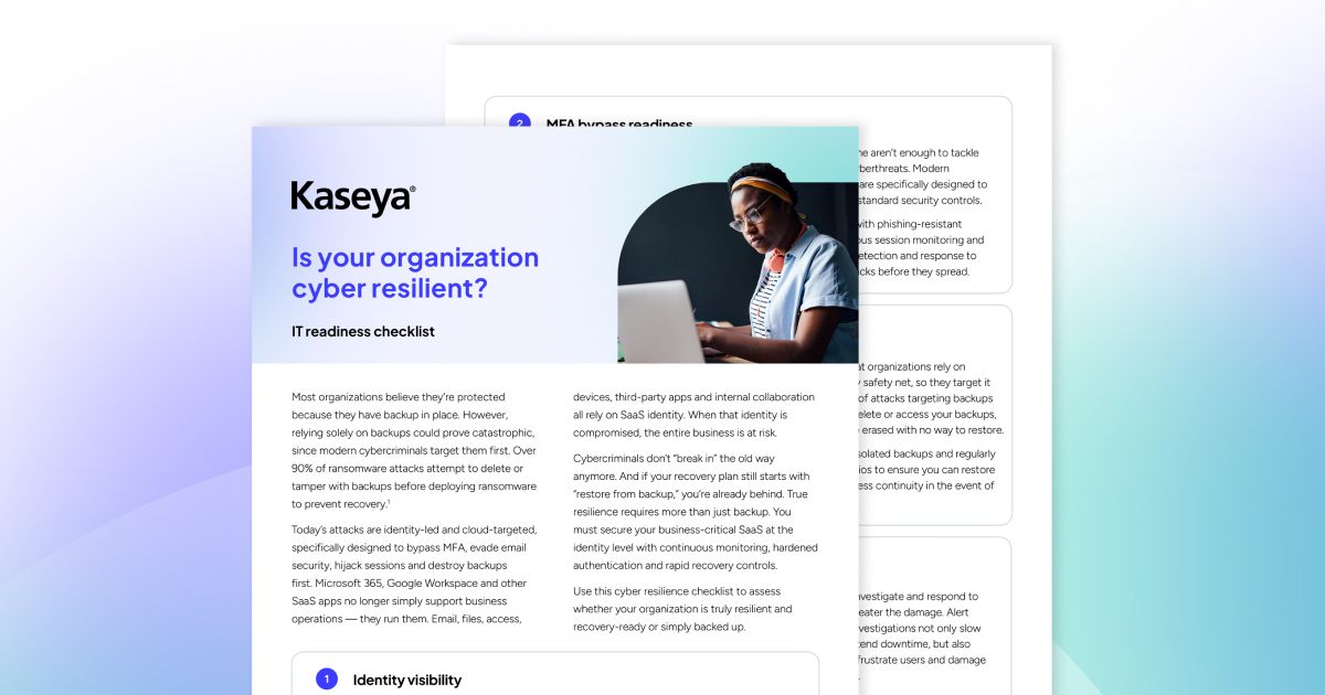 Image of IT Readiness Checklist pages