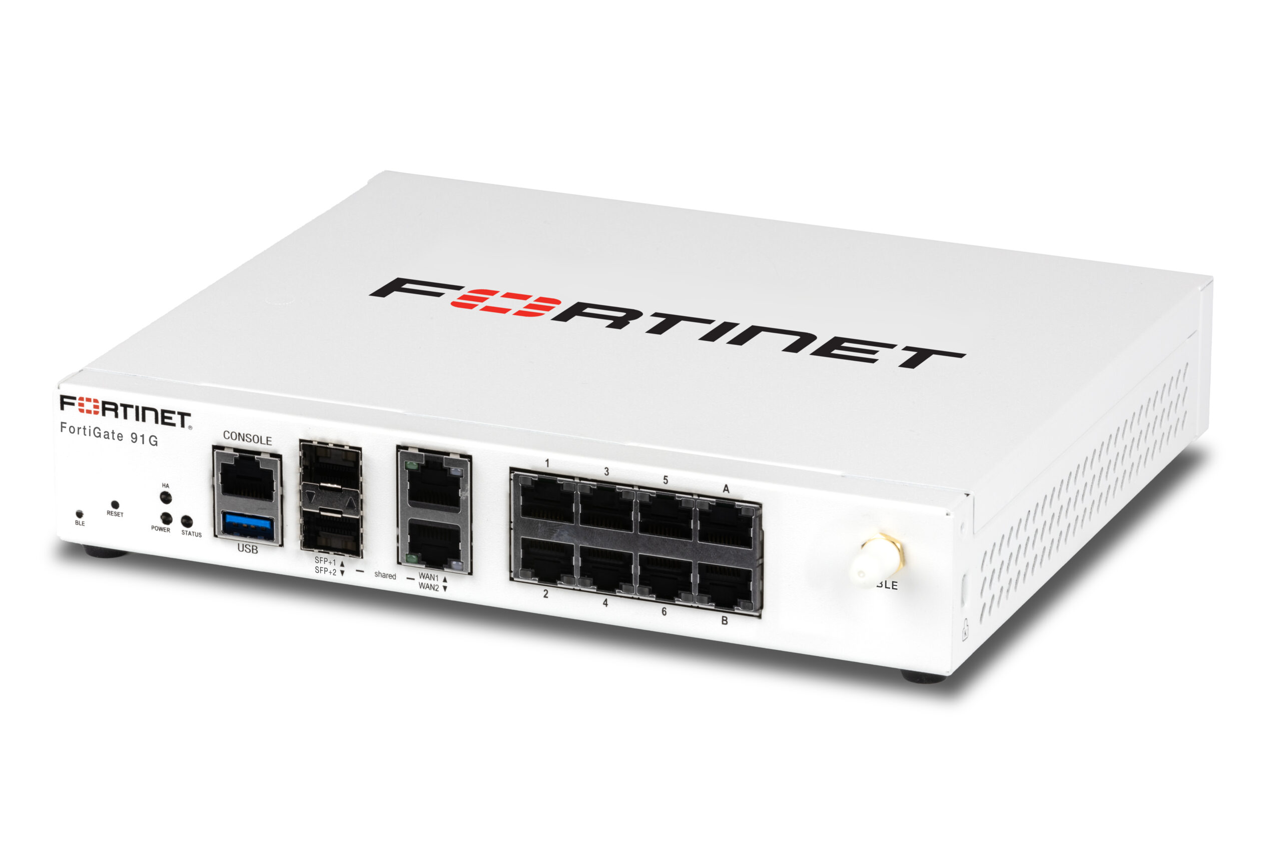 product photo of a FortiGate 91G firewall from Fortinet