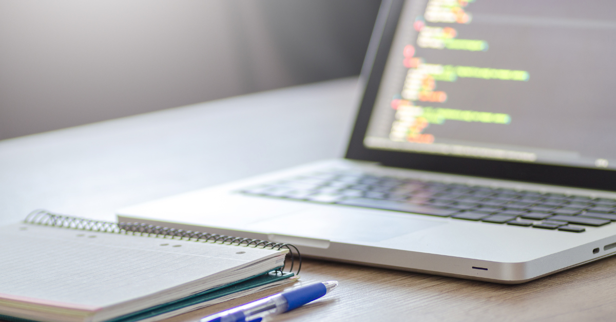 computer and notebook ready for planning software renewals
